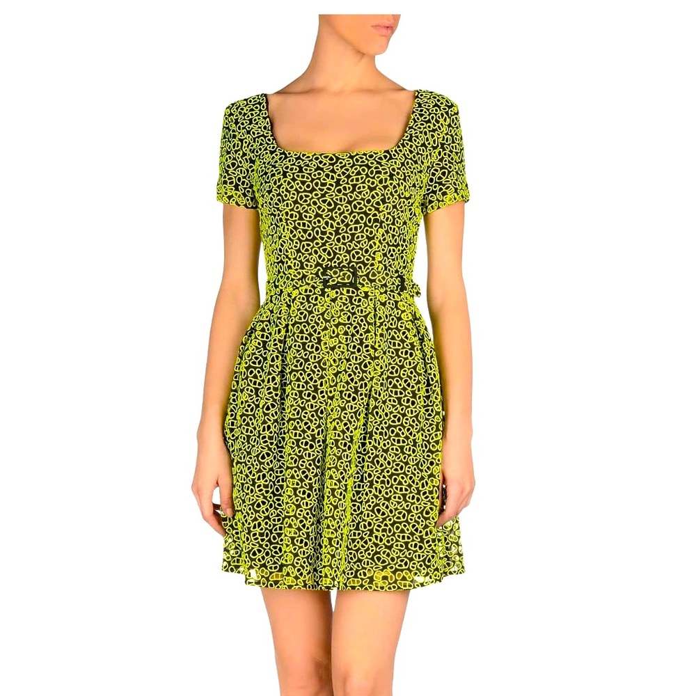 Cristopher Kane mini dress - lime green 2